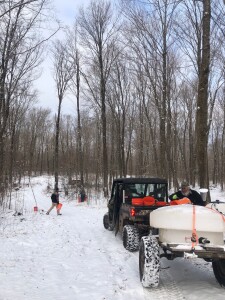 Mike, Jimmy, and I collecting this morning.