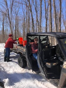 Bill, Bob, and Linda out collecting.