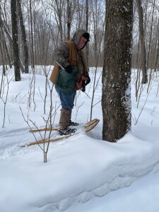 This gives you an idea of the snow depth.