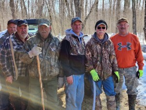 Our sap hauler crew: Brad, Jimmy, Bill, Little Jim, Bob, Pat.